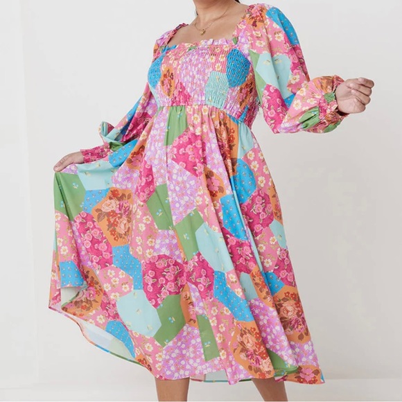 Spell Freda Shirred Midi Dress - Picture 4 of 12